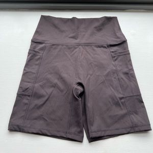 Brown, size L, Aerie bike shorts with pockets, NBW